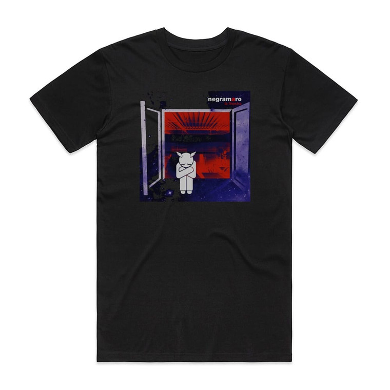 Negramaro La Finestra Album Cover T-Shirt Black