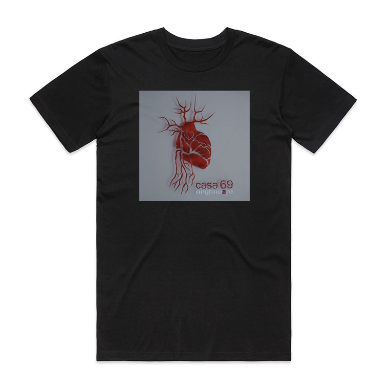 Negramaro Casa 69 Album Cover T-Shirt Black