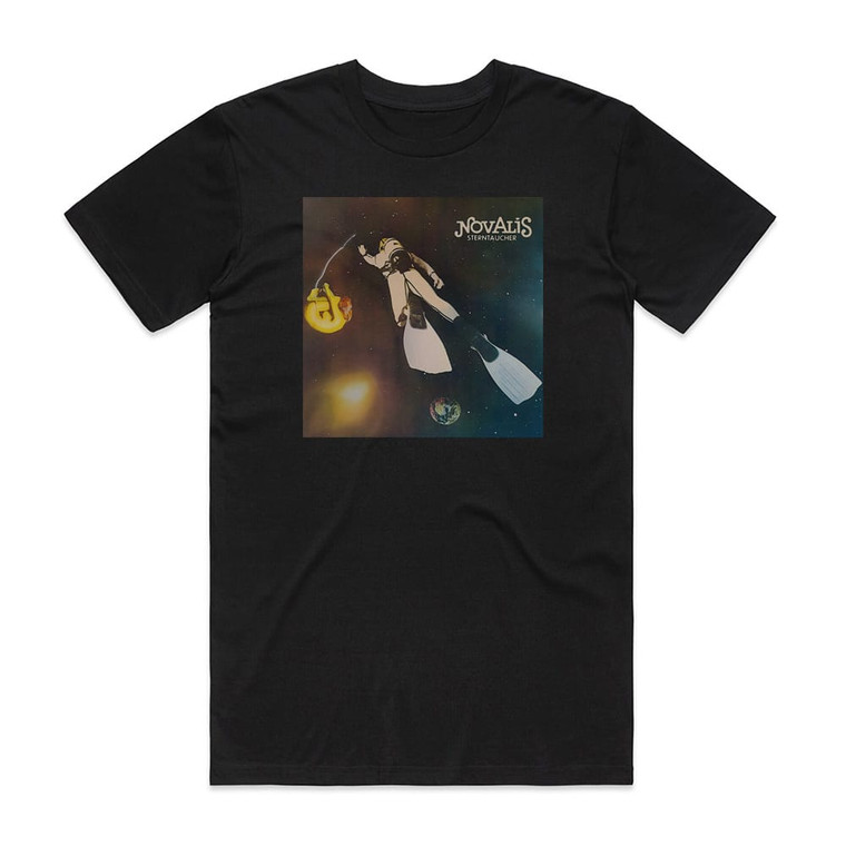 Novalis Sterntaucher Album Cover T-Shirt Black Novalis Sterntaucher Album Cover T-Shirt Black