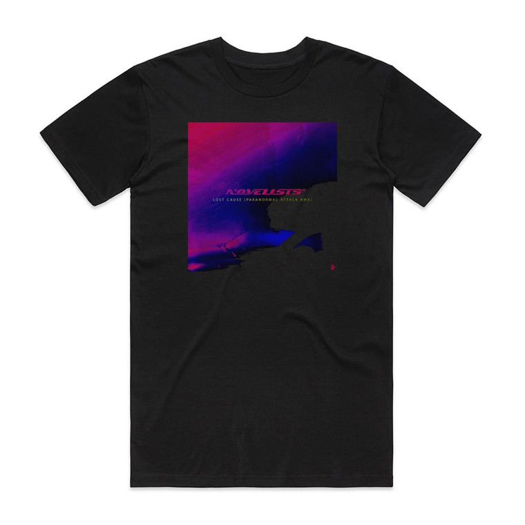 Novelists Lost Cause Paranormal Attack Remix Album Cover T-Shirt Black