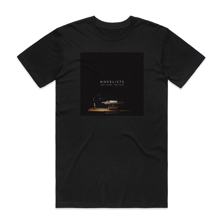 Novelists The Light The Fire Album Cover T-Shirt Black