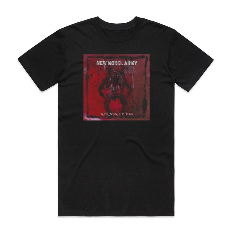 New Model Army Between Wine And Blood Album Cover T-Shirt Black