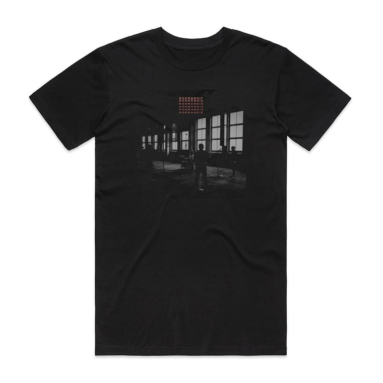 Normandie White Flag Album Cover T-Shirt Black