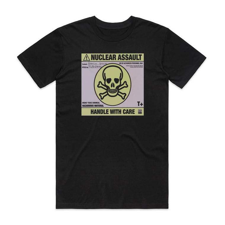 Nuclear Assault Handle With Care Album Cover T-Shirt Black