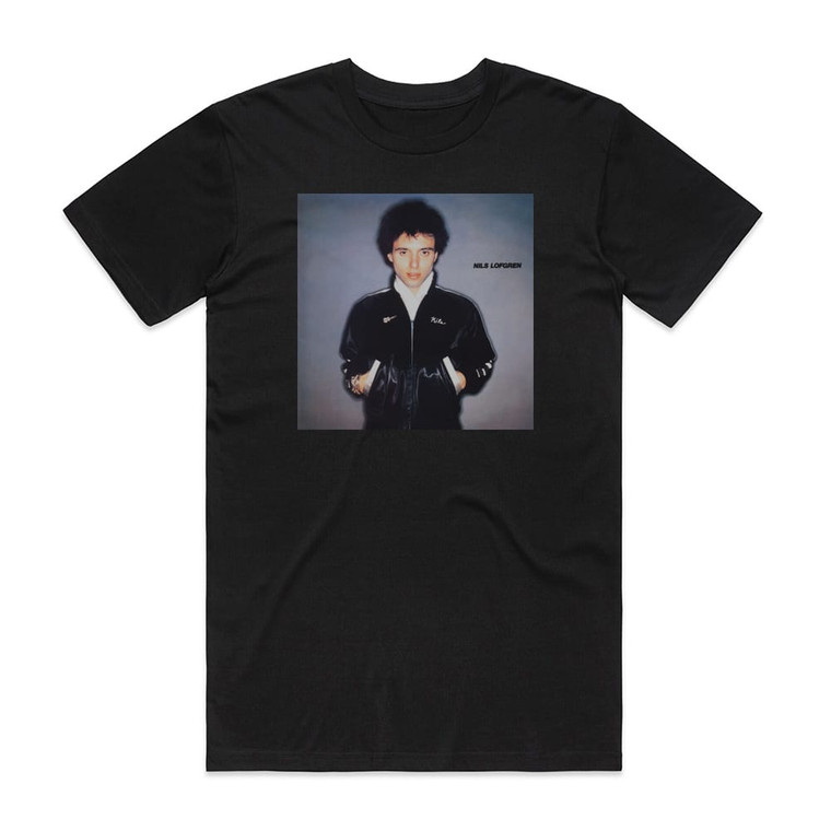 Nils Lofgren Nils Album Cover T-Shirt Black