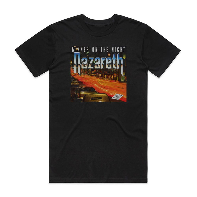 Nazareth Winner On The Night Album Cover T-Shirt Black