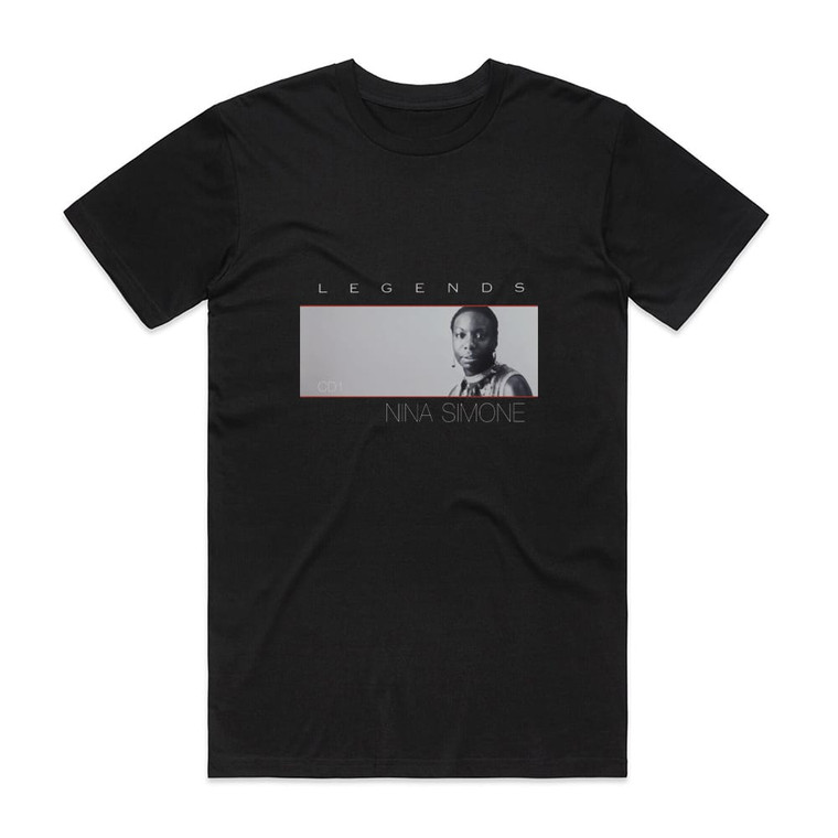 Nina Simone Legends 2 Album Cover T-Shirt Black