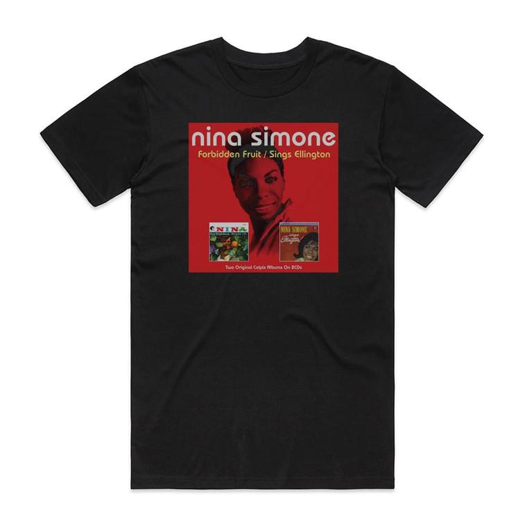 Nina Simone Forbidden Fruit Sings Ellington Album Cover T-Shirt Black