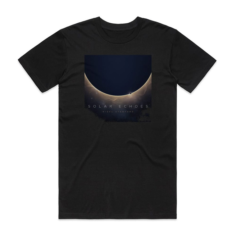 Nigel Stanford Solar Echoes Album Cover T-Shirt Black
