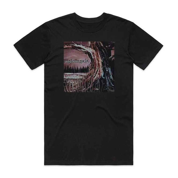 Nightingale The Closing Chronicles Album Cover T-Shirt Black