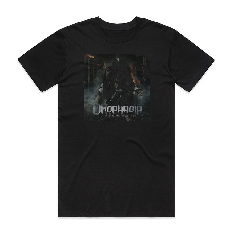 Omophagia In The Name Of Chaos Album Cover T-Shirt Black