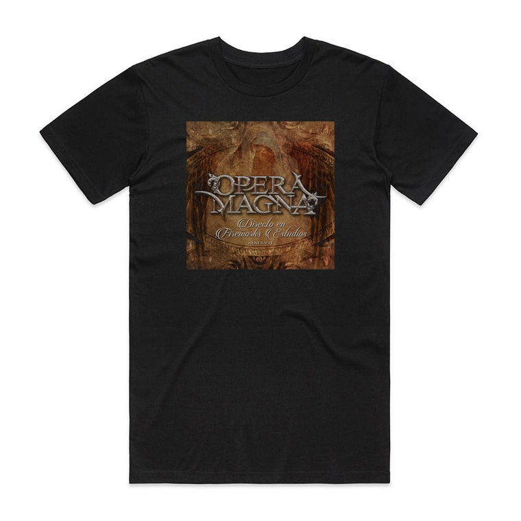 Opera Magna Directo En Fireworks Estudios Album Cover T-Shirt Black