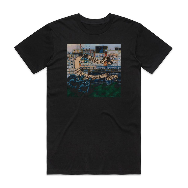 Okkervil River Sleep And Wake Up Songs Album Cover T-Shirt Black