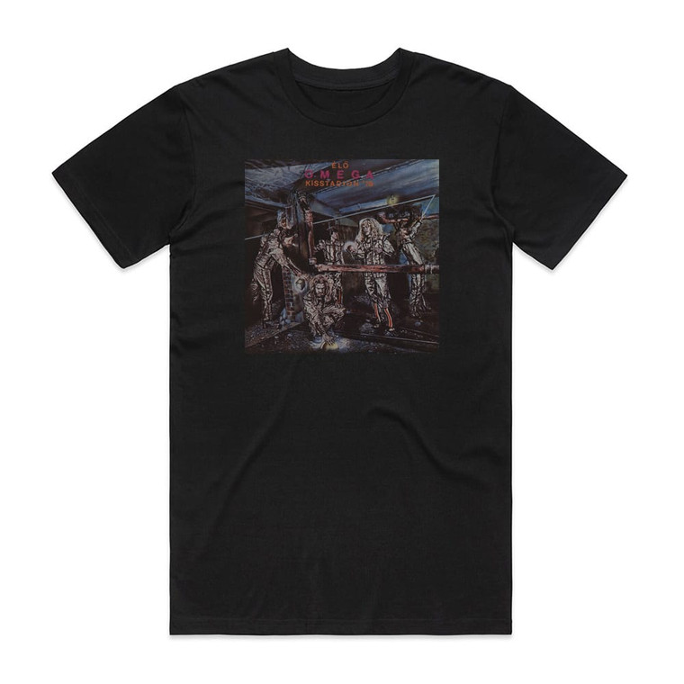 Omega L Omega Kisstadion 79 Album Cover T-Shirt Black