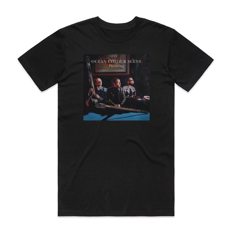 Ocean Colour Scene Painting Album Cover T-Shirt Black
