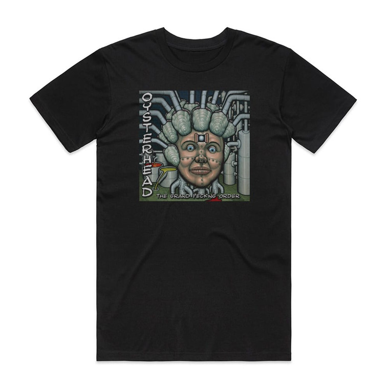 Oysterhead The Grand Pecking Order Album Cover T-Shirt Black