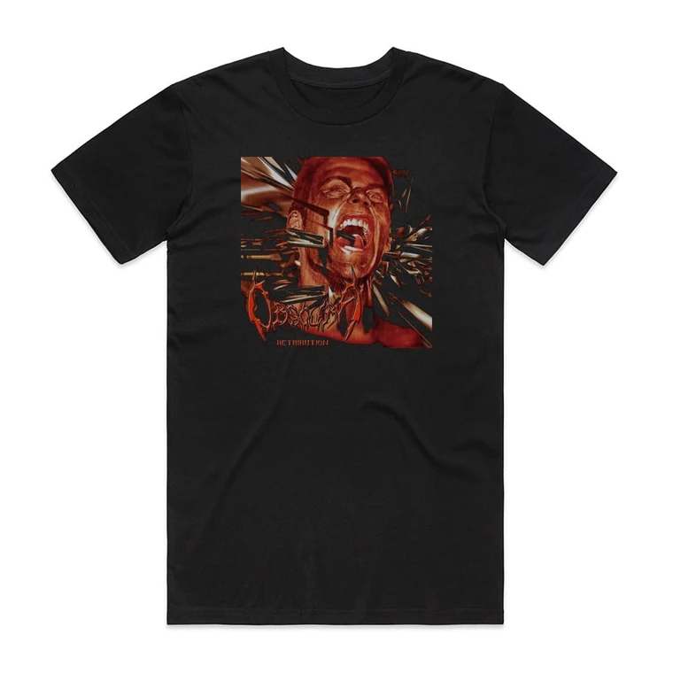 Obscura Retribution 2 Album Cover T-Shirt Black