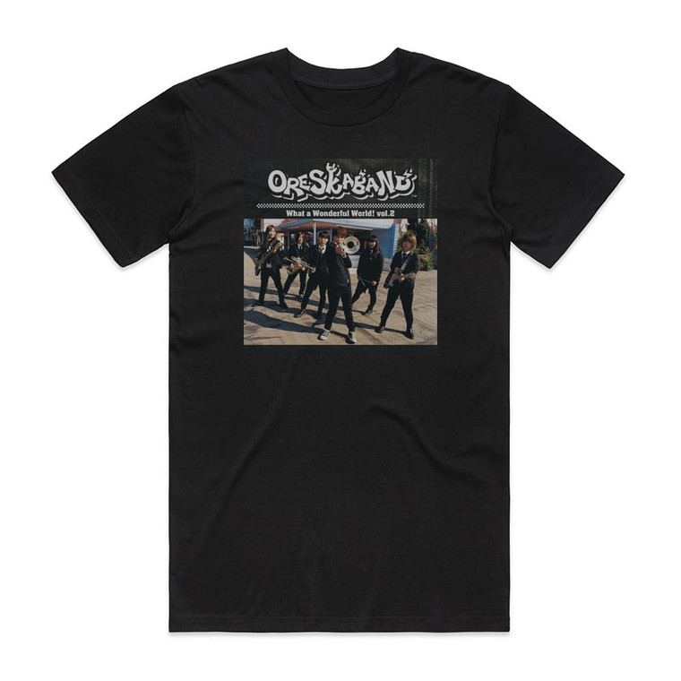 ORESKABAND What A Wonderful World Volume 2 Album Cover T-Shirt Black