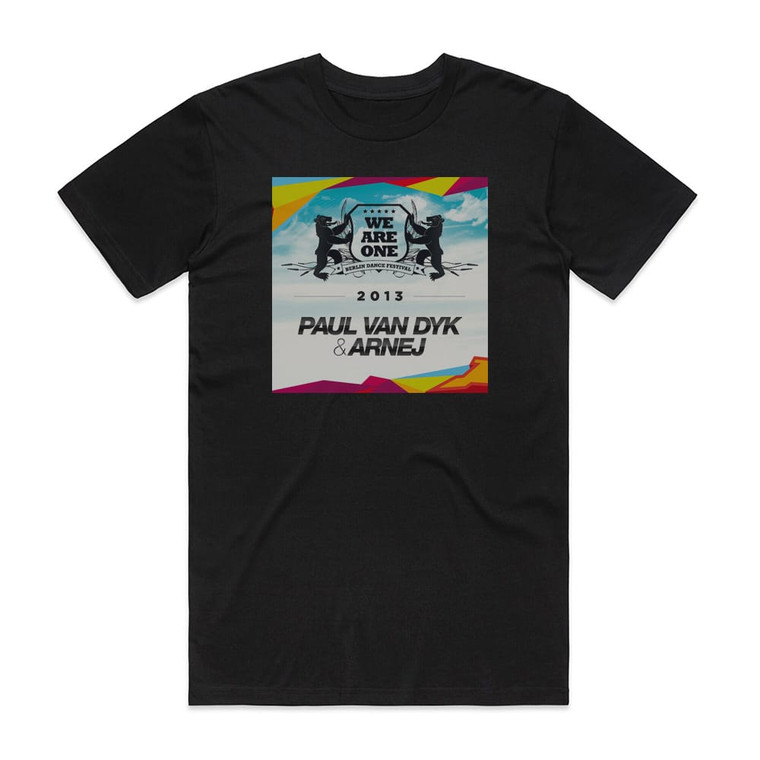 Paul van Dyk We Are One 2013 Album Cover T-Shirt Black