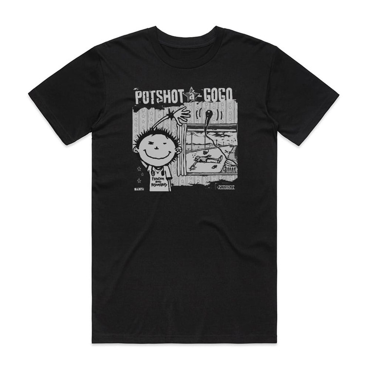 Potshot A Go Go Album Cover T-Shirt Black Potshot A Go Go Album Cover T-Shirt Black