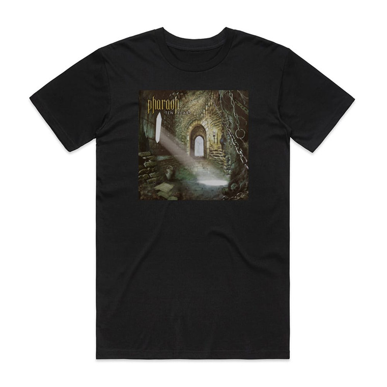 Pharaoh Ten Years Album Cover T-Shirt Black