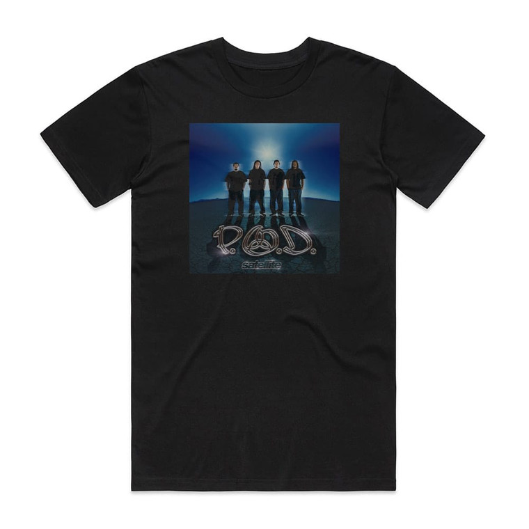 POD Satellite 2 Album Cover T-Shirt Black