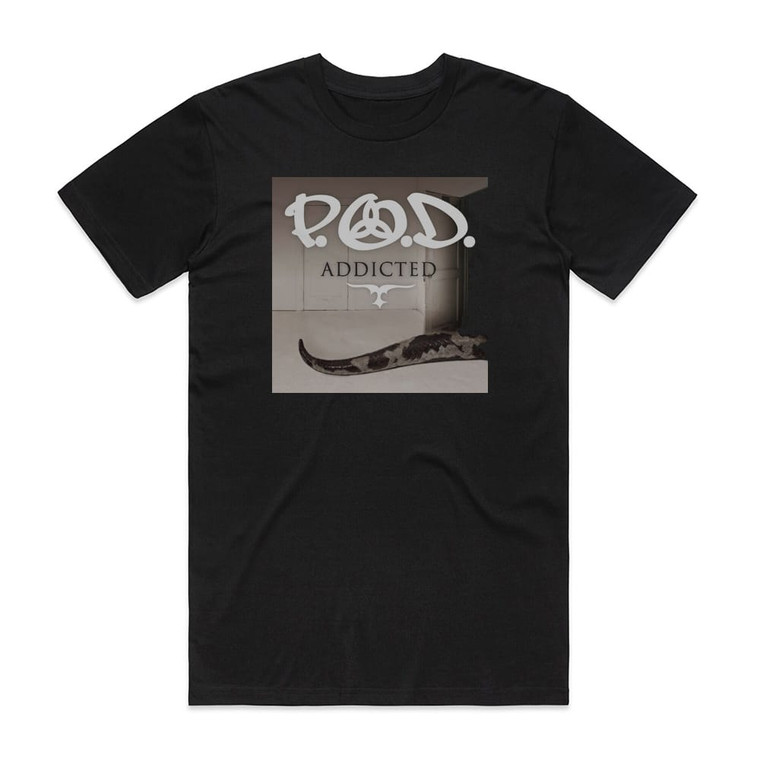 POD Addicted Album Cover T-Shirt Black