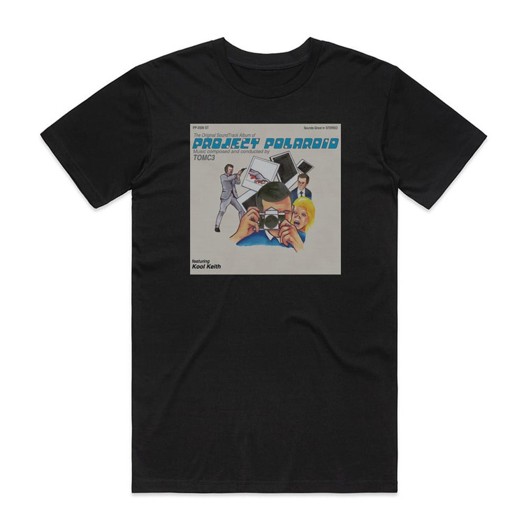 Project Polaroid Project Polaroid Album Cover T-Shirt Black