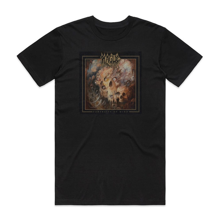 Plague Portraits Of Mind Album Cover T-Shirt Black