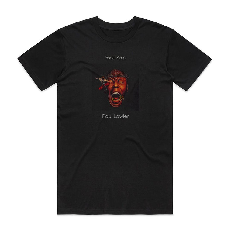 Paul Lawler Year Zero Album Cover T-Shirt Black