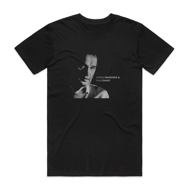 Phil Oakey Philip Oakey Giorgio Moroder 3 Album Cover T-Shirt Black