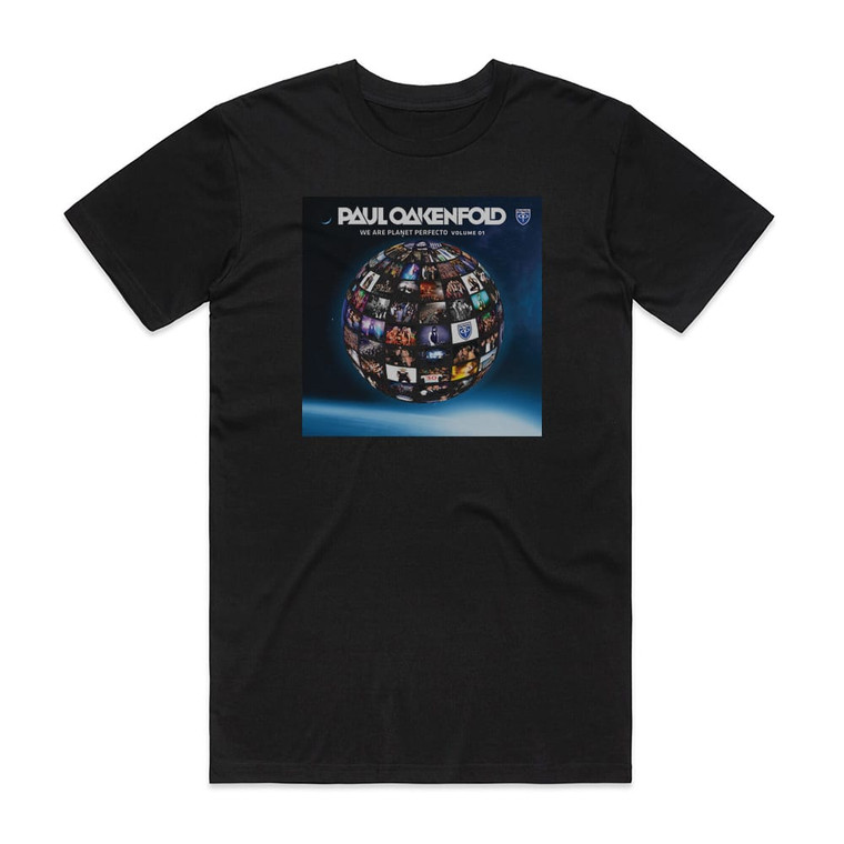 Paul Oakenfold We Are Planet Perfecto Volume 01 Album Cover T-Shirt Black