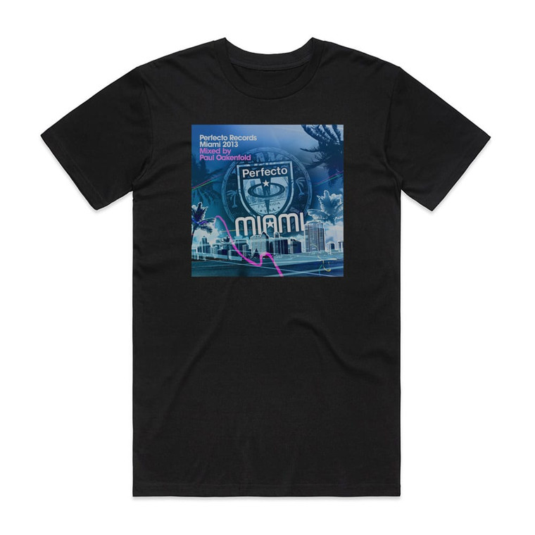 Paul Oakenfold Perfecto Records Miami 2013 Album Cover T-Shirt Black