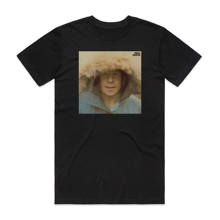 Paul Simon Paul Simon 1 Album Cover T-Shirt Black