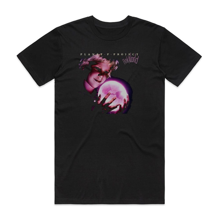 Planet P Project Pink World Album Cover T-Shirt Black