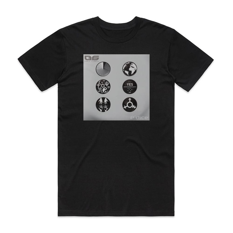 Paul Cusick Pdice Album Cover T-Shirt Black