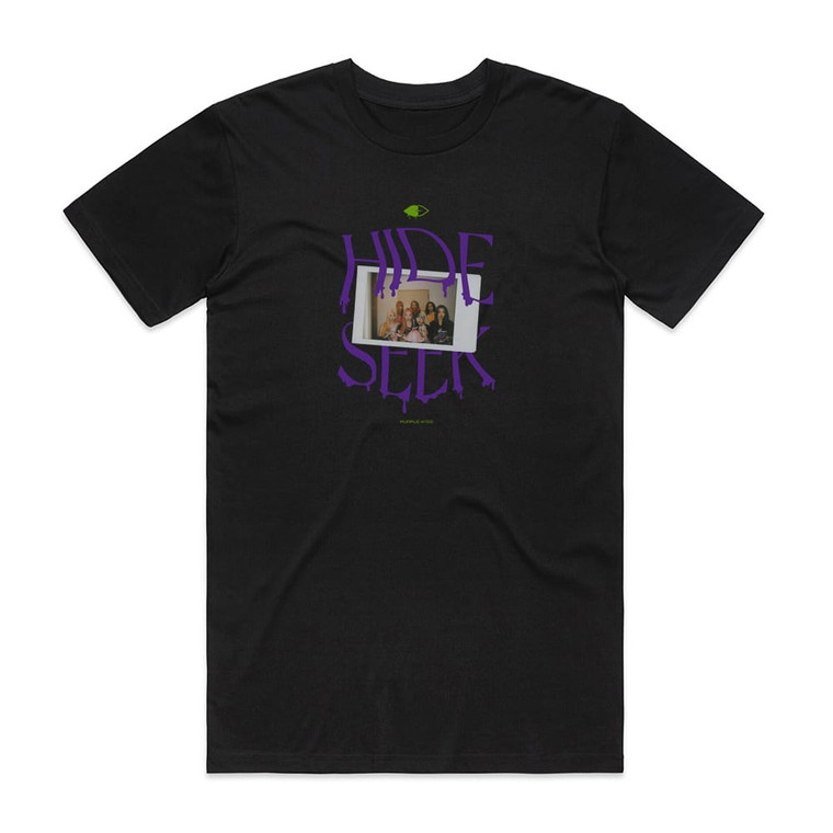 PURPLE KISS Hide Seek Album Cover T-Shirt Black