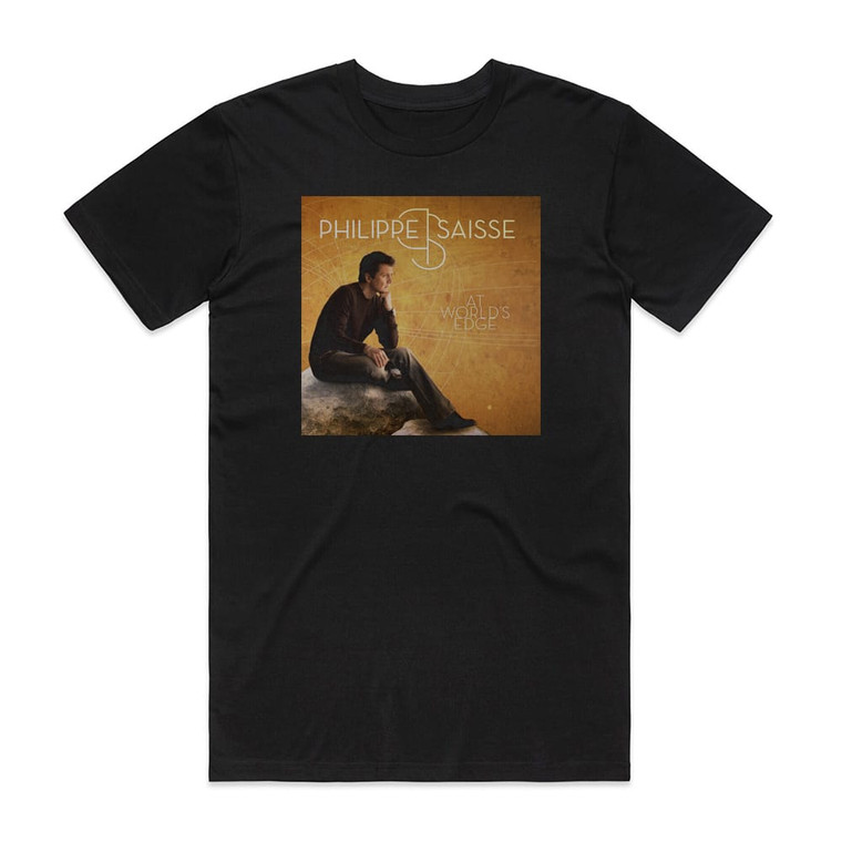 Philippe Saisse At Worlds Edge Album Cover T-Shirt Black
