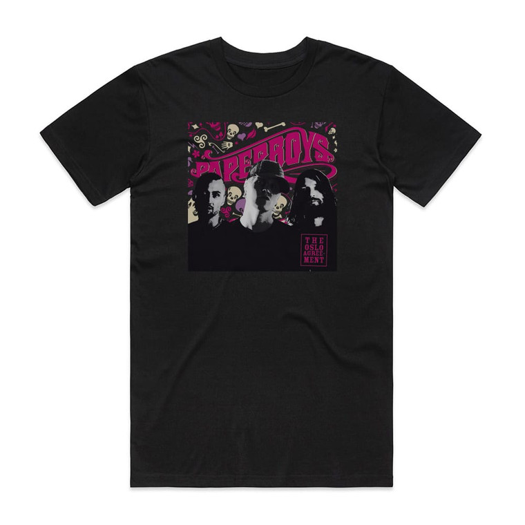 Paperboys The Oslo Agreement Album Cover T-Shirt Black