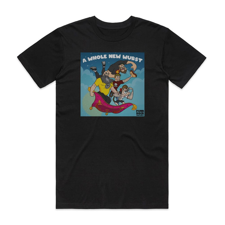 Punk Rock Factory A Whole New Wurst Album Cover T-Shirt Black Punk Rock Factory A Whole New Wurst Album Cover T-Shirt Black