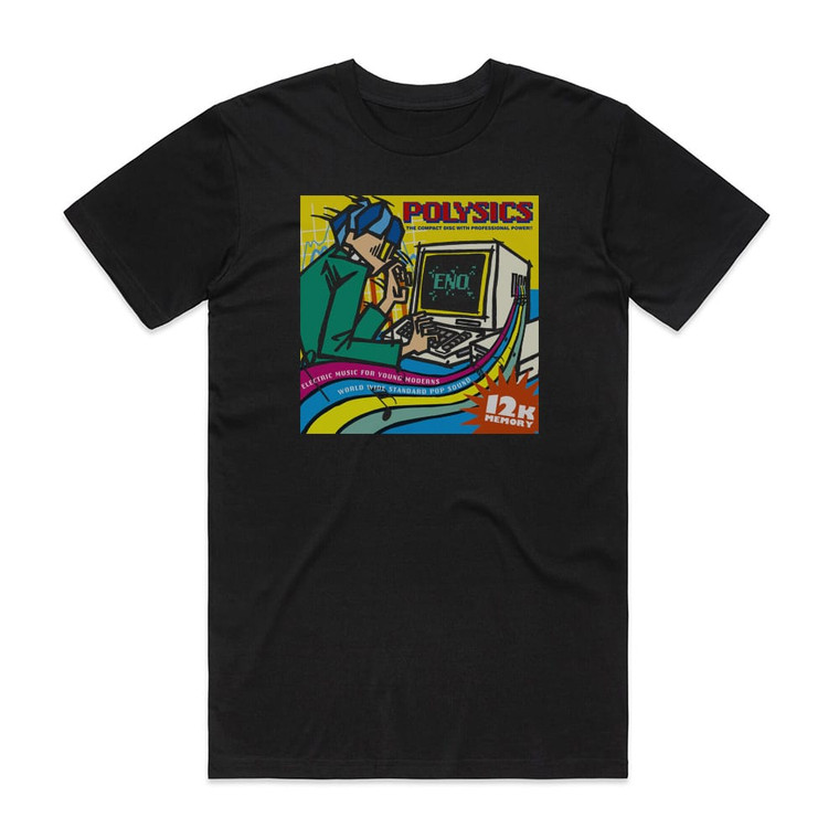 POLYSICS Eno Album Cover T-Shirt Black