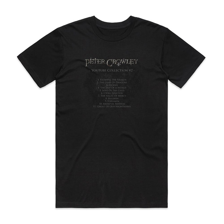 Peter Crowley Fantasy Dream Youtube Collection 2 Album Cover T-Shirt Black
