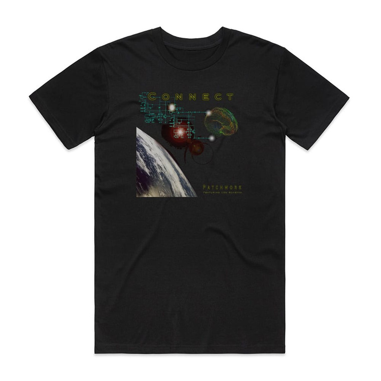 Patchwork Connect Album Cover T-Shirt Black