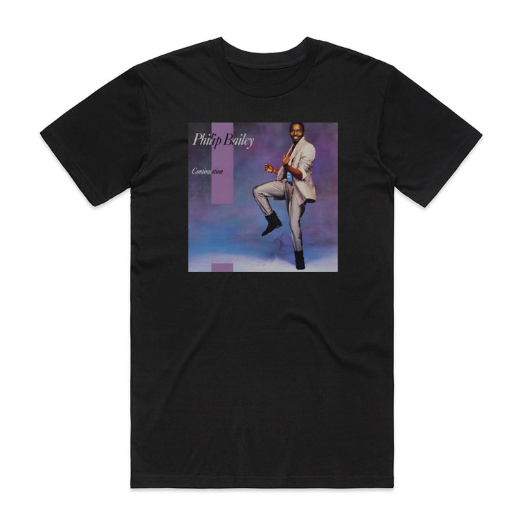 Philip Bailey Continuation Album Cover T-Shirt Black
