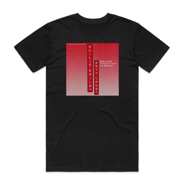 Philip Bailey Easy Lover Album Cover T-Shirt Black