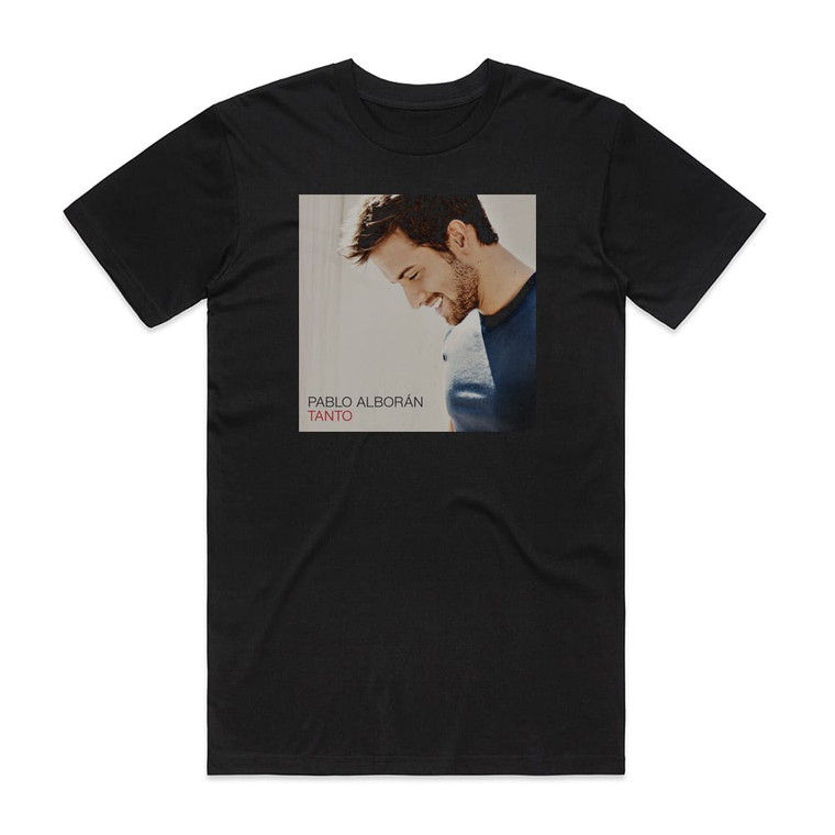 Pablo Alboran Tanto Album Cover T-Shirt Black