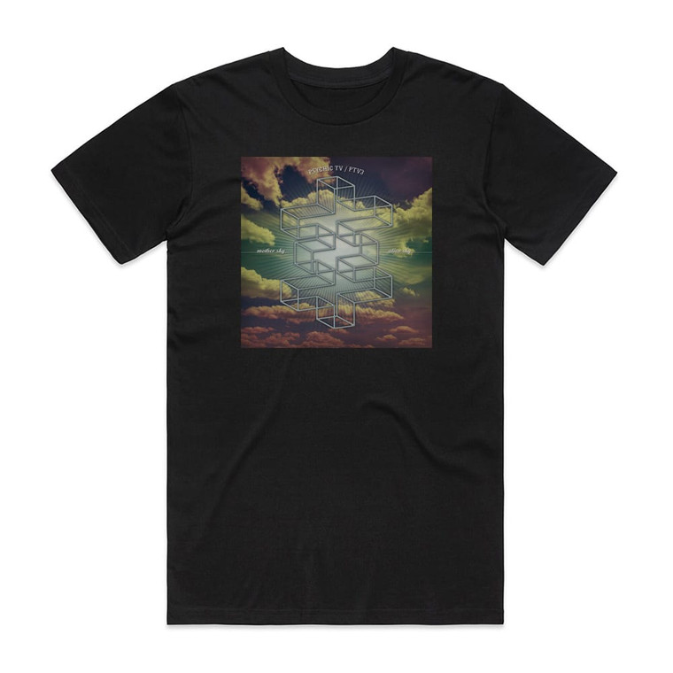 Psychic TV Mother Sky Vs Alien Sky Album Cover T-Shirt Black
