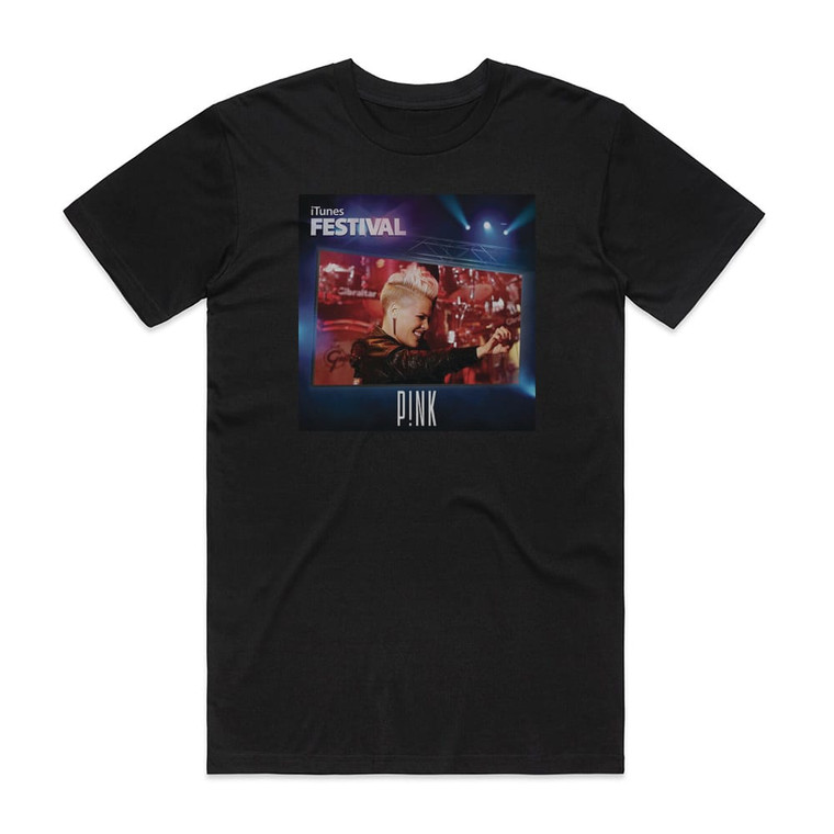 Pink Itunes Festival London 2012 Album Cover T-Shirt Black