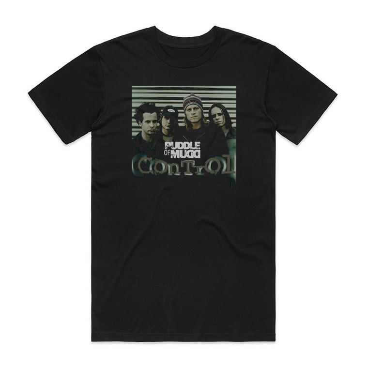 Puddle of Mudd Control Album Cover T-Shirt Black