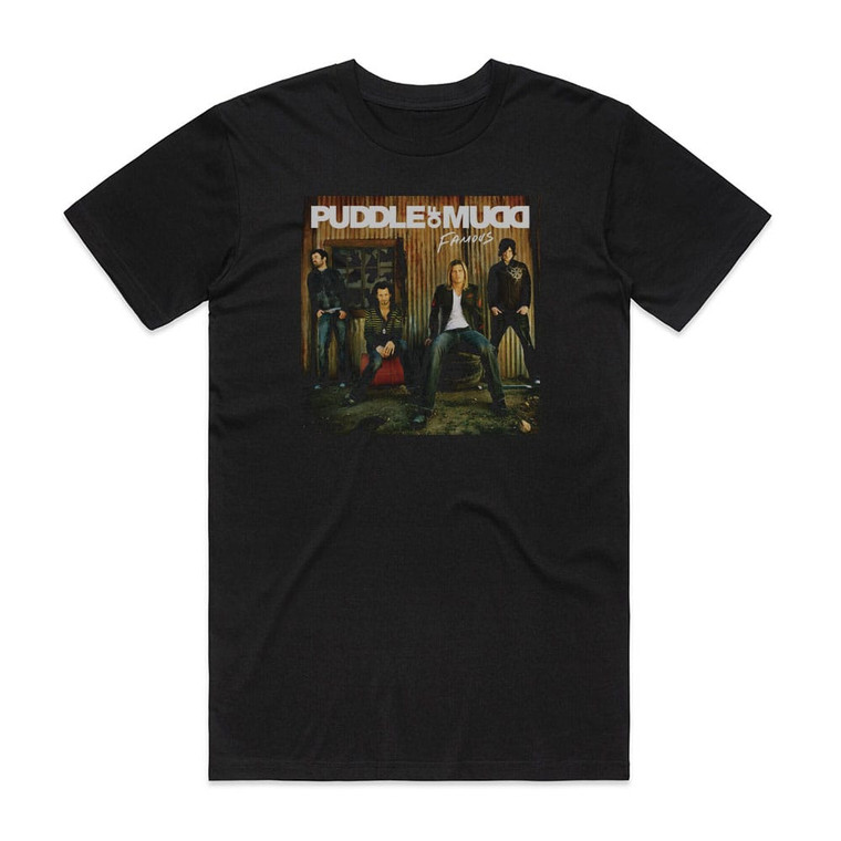 Puddle of Mudd Famous Album Cover T-Shirt Black